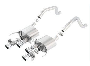 compare product Borla 15 Chevy Corvette C7 ZO6 6.2L w/o AFM w/ NPP ATAK Quad RD RL IC Tips Center Rear Exit Exhaust