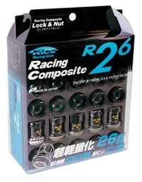 Project Kics 12X1.50 Black R26 Lug Nuts - 16+4 - My Store