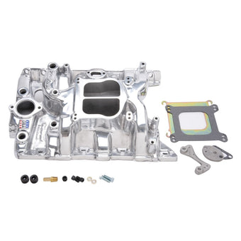 compare product Edelbrock Performer Pontiac Polished Manifold