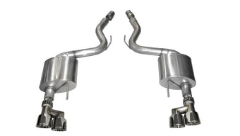 compare product Corsa 2015-2017 Ford Mustang GT 5.0 3in Axle Back Exhaust Polish Quad Tips (Sport)