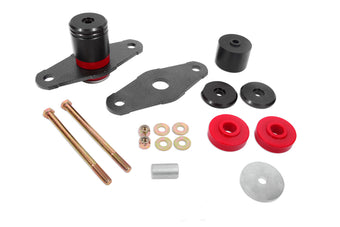 compare product BMR 11-18 Dodge Challenger Motor Mount Polyurethane Bushing Upgrade Kit - Black Anodized