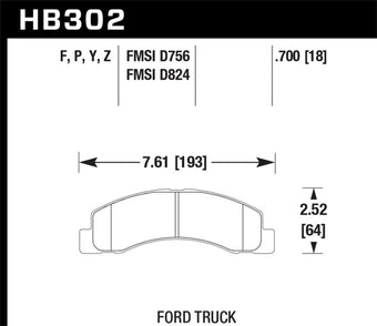 compare product Hawk Super Duty Street Brake Pads