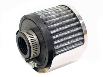 compare product K&N 1in Flange ID x 3in OD x 2.5in Height Clamp On Crankcase Vent Filter