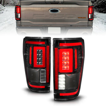 compare product ANZO 21-23 Ford F-150 LED Taillights Seq. Signal w/BLIS Cover - Black (For Factory Halogen ONLY)