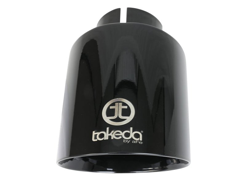 aFe Takeda Universal Exhaust Tip 2 - 1/2 IN Inlet x 4 - 1/2 IN Outlet x 7 IN L - Black - My Store