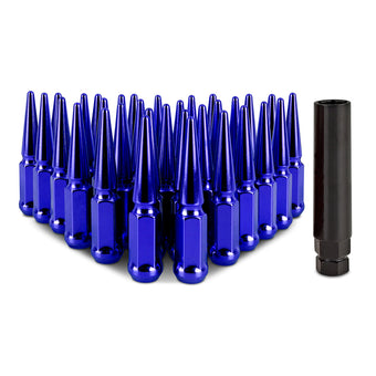 compare product Mishimoto Mishimoto Steel Spiked Lug Nuts M14 x 1.5 32pc Set Blue
