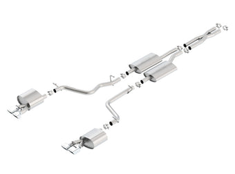 compare product Borla 11-14 Dodge Challenger 3.6L AT/MT RWD 2Dr Single Split Rear Exit Rectangle Tip Catback Exhaust