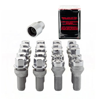 compare product McGard 5 Lug Hex Install Kit w/Locks (Cone Seat Bolt) M14X1.5 / 17mm Hex / 30.5mm Shank L. - Chrome