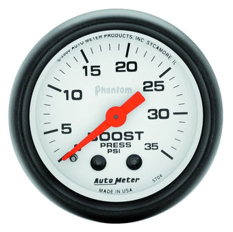 compare product Autometer Phantom 52mm 35 PSI Mechanical Boost Gauge