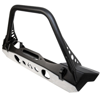 compare product Artec Industries Jeep JK Powder Coat Nighthawk Mid-Tube Stinger Front Bumper w/Skid Black Pwdr Coat