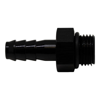 compare product DeatschWerks 6AN ORB Male to 5/16in Male Triple Barb Fitting (Incl O-Ring) - Anodized Matte Black