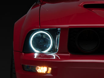 compare product Raxiom 05-09 Ford Mustang GT V6 Axial Series CCFL Halo Projector Headlight- Blk Housing (Smkd Lens)