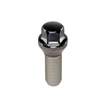 compare product McGard Hex Lug Bolt (Cone Seat) M14X1.5 / 17mm Hex / 28.0mm Shank Length (Box of 50) - Black