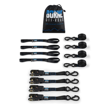 compare product Borne Off-Road Medium-Duty Ratchet Tie-Down Kit (4-Pack) Black