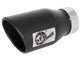 aFe MACH Force - Xp 409 SS Exhaust Tip Black (Left Side) 3in In x 4 - 1/2in Out x 9in L Clamp - On - My Store