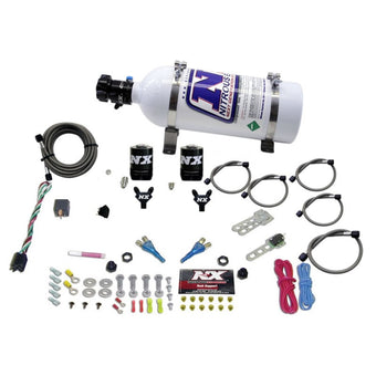 compare product Nitrous Express Dual Nozzle Sport Compact Nitrous Kit (35-50-75HP) w/5lb Bottle