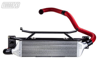 compare product Turbo XS FMIC for 15-16 Subaru WRX - Wrinkle Red Pipes