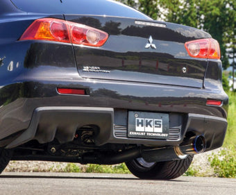 compare product HKS RACING MUFFLER LANCER EVO-X USA