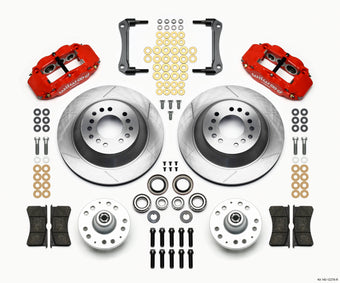 compare product Wilwood Narrow Superlite 6R Front Hub & 1PC Rtr Kit 12.88in-Red 70-78 Camaro
