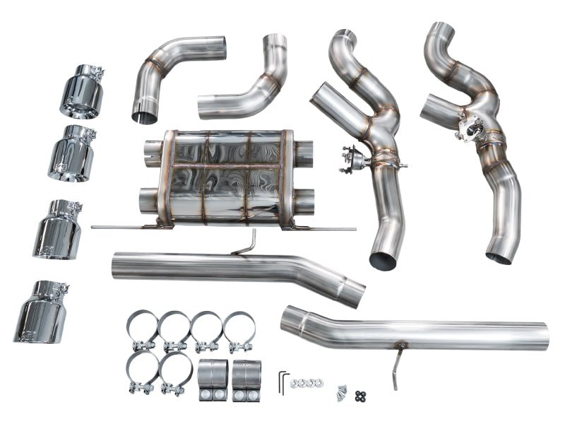 AWE Tuning 20 - 25 BMW X3 M/M Comp (F97) AWD SwitchPath Axle - Back Exhaust - Chrome Silver Tips - My Store