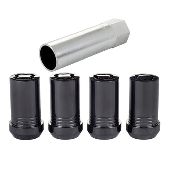 compare product McGard Wheel Lock Nut Set - 4pk. (Tuner / Cone Seat) M14X1.5 / 22mm Hex / 1.648in. Length - Black