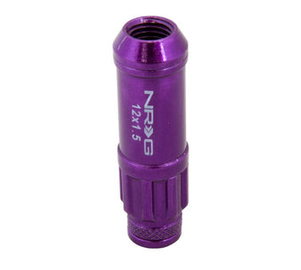 compare product NRG 700 Series M12 X 1.5 Steel Lug Nut w/Dust Cap Cover Set 21 Pc w/Locks & Lock Socket - Purple
