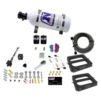 compare product Nitrous Express Dual Dom/Alc Nitrous Kit (100-500HP) w/5lb Bottle
