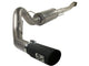 aFe MACHForce XP Exhaust Cat - Back SS - 409 4in Black Tip 11 - 12 Ford F - 150 EcoBoost V6 - 3.5L (tt) - My Store