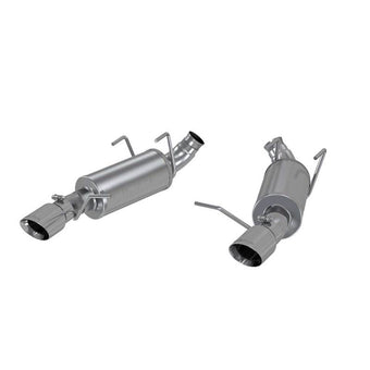 compare product MBRP 11-14 Ford Mustang V6 3in. Dual Muffler Axle Back Split Rear Exhaust System AL