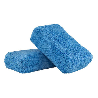 compare product Chemical Guys Premium Grade Microfiber Applicators - 2in x 4in x 6in - Blue - 2 Pack