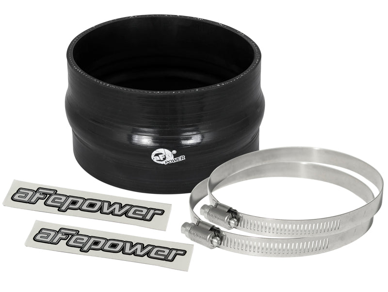 aFe Magnum FORCE 4.75in ID 3in L Straight Reducing Bellow Coupler - Black - My Store