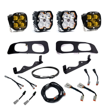 compare product Baja Designs 2023+ Ford Super Duty Squadron Sport/SAE 2.0 Dual Fog Pocket Kit (SAE Fog) - Baja Amber