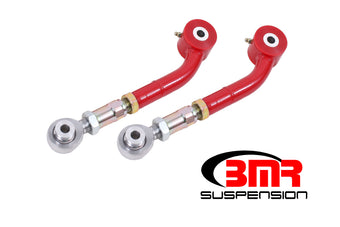 compare product BMR 08-17 Challenger Upper Trailing Arms w/ On-Car Adj. Poly/Rod Ends - Red