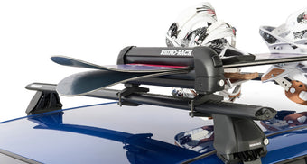 compare product Rhino-Rack Universal Ski/Snowboard Carrier - Fits 3 Pairs of Skis or 2 Snowboards - Black
