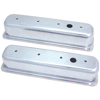 compare product Spectre SB Chevy Center Bolt Tall Valve Cover Set - Polished Aluminum