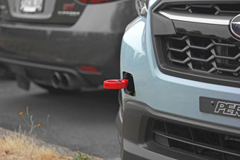 compare product PERRIN 22-26 Subaru WRX / 18-23 Crosstrek / 20-25 OBXT / 17-23 Impreza Tow Hook Kit (Front) - Red