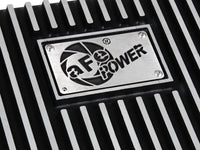 aFe POWER Transmission Pan Ford Trucks 80 - 92 (AOD Transmission) - Black w/ Machined Fins - My Store