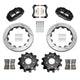 Wilwood 89 - 02 Nissan Skyline Superlite 4R Rear BBK w/ 13.50in Diameter Slotted Rotor - Black - My Store