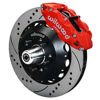 compare product Wilwood 55-57 Chevy Bel Air Superlite 6R Kit, 5 x 4.50in/4.75in Hub - 14.00in D&S Rotor - Red