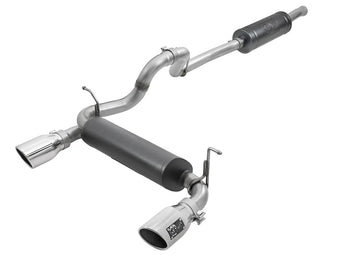 compare product aFe Rebel Series 2.5in 304 SS Cat-Back Exhaust w/ Polished Tips 2018+ Jeep Wrangler (JL) V6 3.6L