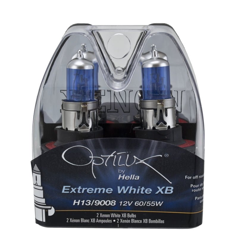 Hella Optilux H13/9008 12V 60/55W XB Xenon White Bulbs (Pair) - My Store