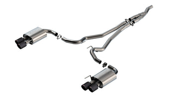 compare product Borla 2024 Ford Mustang 2.3L Ecoboost ATAK Catback Exhaust CF BA w/ Quad Tips - Non-Active