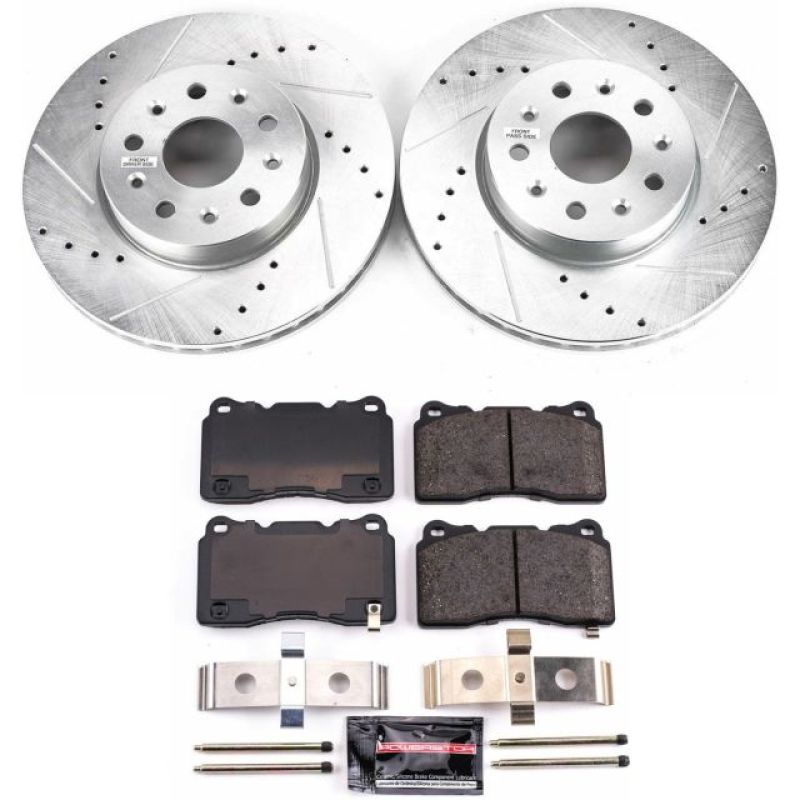 Power Stop 14 - 18 Cadillac CTS Front Z23 Evolution Sport Brake Kit - My Store