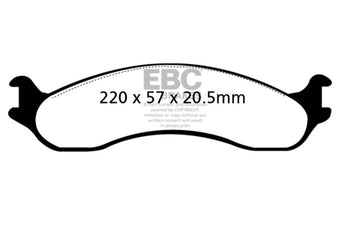 compare product EBC 98-03 Dodge B250 B2500 Cargo 2500 Van 3/4 Ton Greenstuff Front Brake Pads