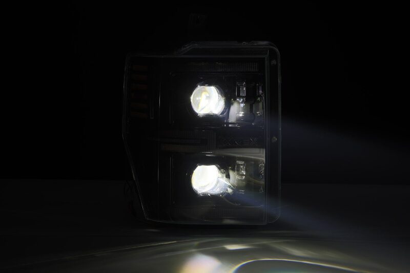 AlphaRex 08 - 10 Ford F250 - 550 LUXX - Series LED Projector Headlights Alpha - Blk w/Activ Light/Seq Signal - My Store