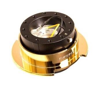 compare product NRG Quick Release Kit Gen 2.5 - Black Body / Chrome Gold Ring