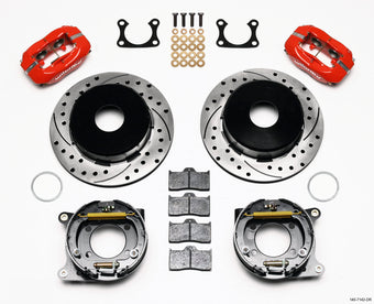 compare product Wilwood Forged Dynalite P/S Park Brake Kit Drilled Red Big Ford 2.36in Offset Currie Blank
