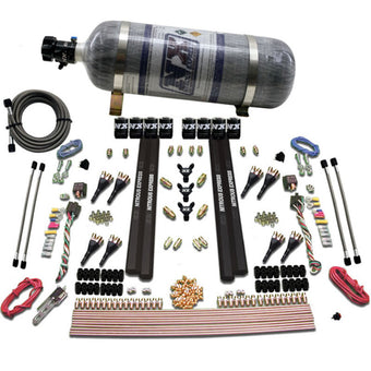compare product Nitrous Express SX2 Dual Stage 8 Solenoid /Gasoline Nitrous Kit (200-1200HP) w/Composite Bottle