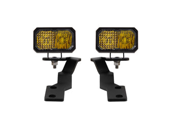 compare product Diode Dynamics 16-21 Toyota Tacoma Stage Series 2in LED Ditch Light Kit - Sport Yellow Combo