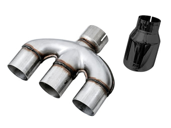 compare product AWE Tuning Honda Civic Si 10th Gen 1.5L Turbo Dual-to-Triple Tip Conversion Kit - Diamond Black Tip